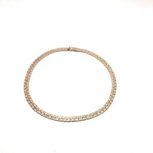 Nugget Link Necklace Womens OS Gold Excellent Textured Chunky Chain